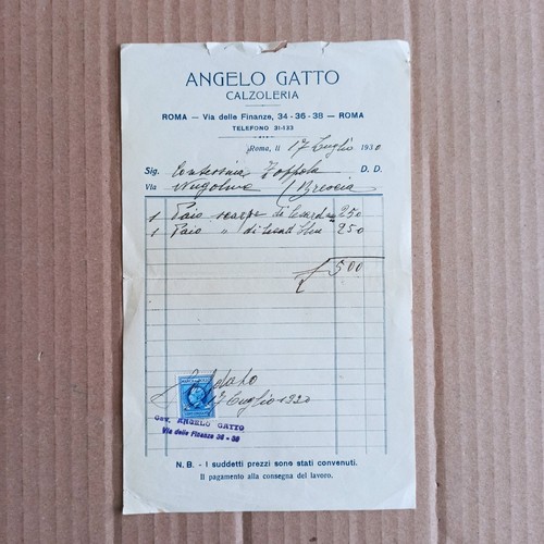 1930 angelo gatto - gatto, calzoleria
